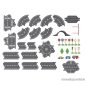   PlayTive (lupilu) City Road Set Fa autópálya szett, városi - utca készlet, 35 darabos