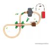 PlayTive Farm Train Set Parasztház fa vasútkészlet, istállóval és malommal, 43 részes