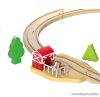 PlayTive Farm Train Set Parasztház fa vasútkészlet, istállóval és malommal, 56 részes