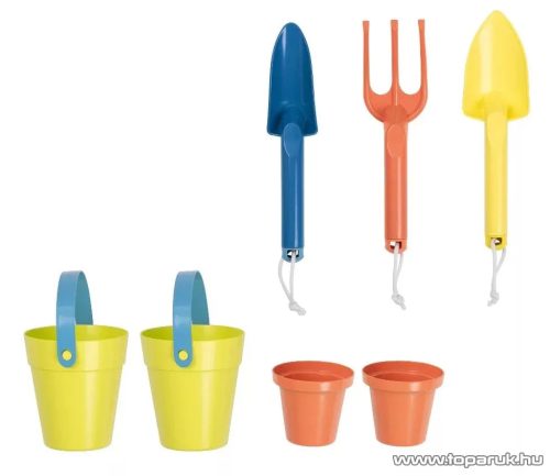 PlayTive Mud Kitchen PREMIUM NC Kültéri / fából készült kerti játékkonyha, sárkonyha, mosogatóval, főzőlappal, 2 polccal és rajztáblával, 82 x 135 x 50 cm, kék