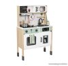 PlayTive MED Világító, hangot adó fa játékkonyha, hűtővel, sütővel, mikrohullámú sütővel, mosogatóval, elekromos főzőlappal és kiegészítőkkel (játék konyha), 66 x 30 x 97 cm
