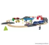 PlayTive Passenger Train Utasszállító fa vonat készlet (favonat szett) önjáró mozdonnyal, 42 részes