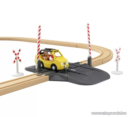 PlayTive Passenger Train Utasszállító fa vonat készlet (favonat szett) önjáró mozdonnyal, 42 részes