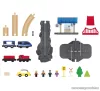 PlayTive Passenger Train Utasszállító fa vonat készlet (favonat szett) önjáró mozdonnyal, 42 részes