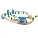 lupilu (PlayTive) Passenger Train SET 50 Utasszállító fa vonat készlet (favonat szett) önjáró mozdonnyal, 50 részes