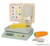 Playtive Premium KK-12945 Valódi fából és robusztus műanyagból készült játékos konyhai / bolti játék mérleg, 6 részes