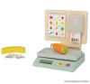Playtive Premium KK-12945 Valódi fából és robusztus műanyagból készült játékos konyhai / bolti játék mérleg, 6 részes