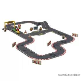   PlayTive Racetrak Road Set Fa autópálya szett, versenypálya készlet, 37 darabos
