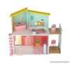 PlayTive PF-9186 Stella Fashion Doll House modern divatos kétszintes fa játék babaház 7 db kiegészítővel, 59 x 66 x 30 cm