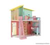 PlayTive PF-9186 Stella Fashion Doll House modern divatos kétszintes fa játék babaház 7 db kiegészítővel, 59 x 66 x 30 cm