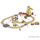PlayTive Construction Site Train Set vasútkészlet mozdonnyal, munkagépekkel és daruval, 59 részes