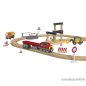   PlayTive Construction Site Train Set vasútkészlet mozdonnyal, munkagépekkel és daruval, 59 részes