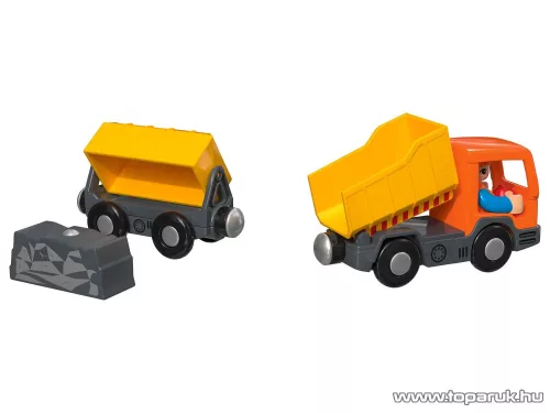 PlayTive Construction Site Train Set vasútkészlet, 68 részes