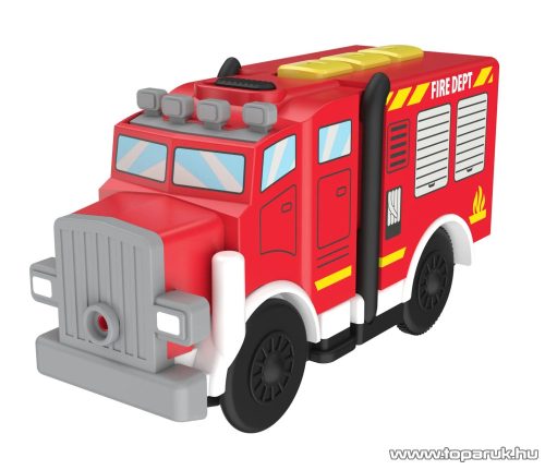 PlayTive Fire Brigade Valódi fából készült játék vasútkészlet, tűzoltóság, 47 részes