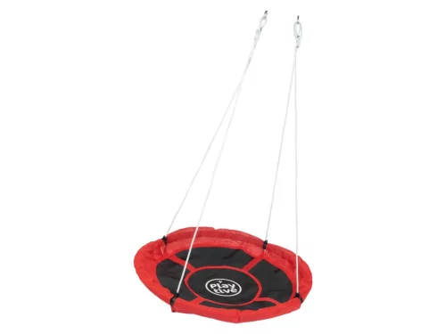 PlayTive NT-9749 fészekhinta 113 cm átmérővel fekete-piros színben