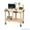 Playtive HG12532 OUTDOOR Workbench Kültéri, fából készült ParkSide játék munkapad, szerelőasztal szerszámokkal, 36 részes