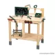 Playtive HG12532 OUTDOOR Workbench Kültéri, fából készült ParkSide játék munkapad, szerelőasztal szerszámokkal, 36 részes