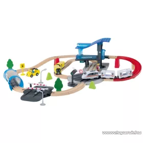   lupilu (Playtive) Railway Set City Express városi express vasútkészlet, 51 részes