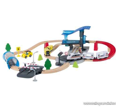 lupilu (Playtive) Railway Set City Express városi express vasútkészlet, 51 részes