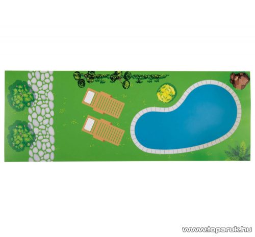 PlayTive 3 szintes XXL elektromos világító rózsaszín fa babaház lépcsővel, lifttel és bútorokka, 64 x 80 x 31 cm, 54 részes