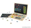 PlayTive Készségfejlesztő mágneses fából készült oktató laptop és mobiltelefon