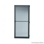   Livarno Home Komplett nyitható szúnyoghálós ajtó alumínium kerettel, rovarhálóval, zsanérokkal, 210 x 100 cm, antracit