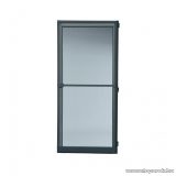   PowerFix Komplett nyitható szúnyoghálós ajtó alumínium kerettel, rovarhálóval, zsanérokkal, 210 x 100 cm, antracit