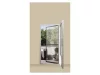 Livarno Home QA801/BK Komplett nyitható szúnyoghálós ajtó alumínium kerettel, rovarhálóval, zsanérokkal, 210 x 100 cm, antracit