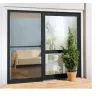 Livarno Home QA801/BK Komplett nyitható szúnyoghálós ajtó alumínium kerettel, rovarhálóval, zsanérokkal, 210 x 100 cm, antracit
