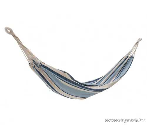 Rocktrail függőágy + tárolózsák, 200 x 100 cm, kék csíkos (150 kg teherbírás)