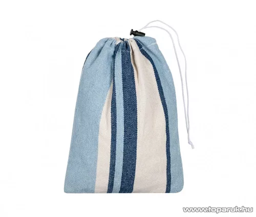 Rocktrail függőágy + tárolózsák, 200 x 100 cm, kék csíkos (150 kg teherbírás)