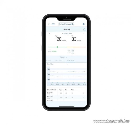 Sanitas SBM 67 Bluetooth felkaros digitális automata vérnyomásmérő (22-42 cm mandzsettával)