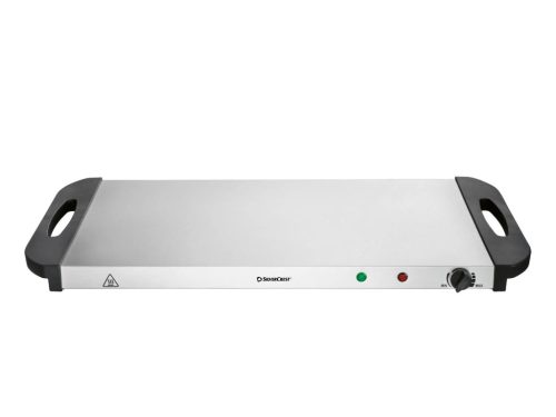 SilverCrest SBW 300 A2 INOX melegentartó lap tartozékok nélkül, 300W teljesítménnyel