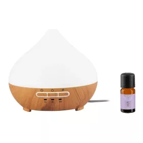 Váltakozó színű LED fényhatás SilverCrest aromalámpán párásítás közben