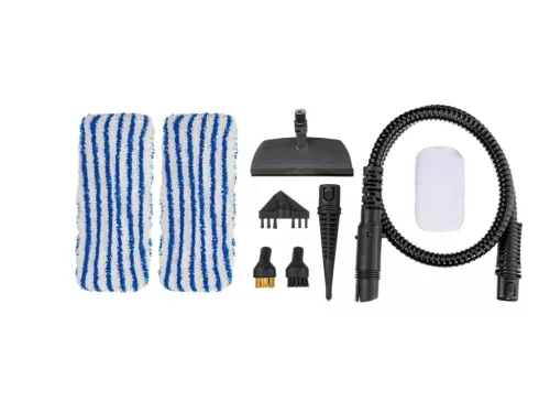 SilverCrest SDM 1800 A2 3 az 1-ben gőztisztító és porszívó készülék, komplett konyhai és fürdőszobai tisztító szett 9 féle tartozékkal, max. 1800 W 