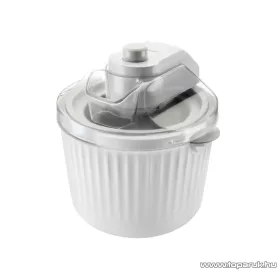   SilverCrest SECM 12 E2 Elektromos fagyigép, házi sorbet és fagylaltkészítő gép, 1,65 liter (700g / 1000 ml jégkrémhez), 12 W, fehér