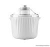 SilverCrest SECM 12 E2 Elektromos fagyigép, házi sorbet és fagylaltkészítő gép, 1,65 liter (700g / 1000 ml jégkrémhez), 12 W, fehér