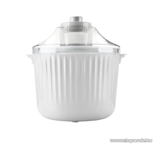 SilverCrest SECM 12 E2 Elektromos fagyigép, házi sorbet és fagylaltkészítő gép, 1,65 liter (700g / 1000 ml jégkrémhez), 12 W, fehér
