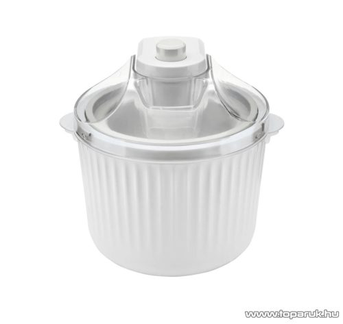 SilverCrest SECM 12 E2 Elektromos fagyigép, házi sorbet és fagylaltkészítő gép, 1,65 liter (700g / 1000 ml jégkrémhez), 12 W, fehér