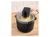(SZÁLLÍTÁSI SÉRÜLT / K638304) SilverCrest SECM 12 F2 BLACK Elektromos fagyigép, házi sorbet és fagylaltkészítő gép, 1,65 liter (700g / 1000 ml jégkrémhez), 12 W, fekete