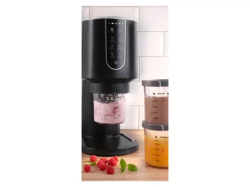 SilverCrest SECM 800 A1 Prémium elektromos fagyigép, fagylaltgép, házi sorbet és fagylaltkészítő, fekete, 800 W