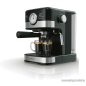   (BONTOTT / K-161914) SilverCrest SEM 1100 C5 Eszpresszó cappuccino 2 csészés presszó kávéfőző, fekete-ezüst, 1100 W