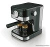 (BONTOTT / K-161914) SilverCrest SEM 1100 C5 Eszpresszó cappuccino 2 csészés presszó kávéfőző, fekete-ezüst, 1100 W