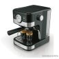   (BONTOTT / K-161914) SilverCrest SEM 1100 C5 Eszpresszó cappuccino 2 csészés presszó kávéfőző, fekete-ezüst, 1100 W