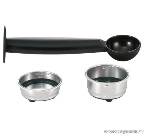 (BONTOTT / K-161914) SilverCrest SEM 1100 C5 Eszpresszó cappuccino 2 csészés presszó kávéfőző, fekete-ezüst, 1100 W