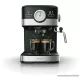 SilverCrest SEM 1100 C5 Eszpresszó cappuccino 2 csészés presszó kávéfőző, fekete-ezüst, 1100 W
