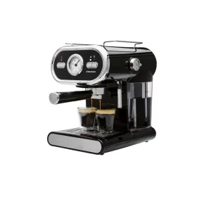   SilverCrest SEM 1100 E1 BLACK Eszpresszó cappuccino 2 csészés presszó kávéfőző, fekete, 1100 W