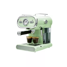   SilverCrest SEM 1100 E1 GREEN Eszpresszó cappuccino 2 csészés presszó kávéfőző, pisztácia zöld, 1100 W