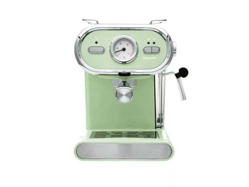 SilverCrest SEM 1100 E1 GREEN Eszpresszó cappuccino 2 csészés presszó kávéfőző, pisztácia zöld, 1100 W