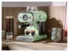 SilverCrest SEM 1100 E1 GREEN Eszpresszó cappuccino 2 csészés presszó kávéfőző, pisztácia zöld, 1100 W